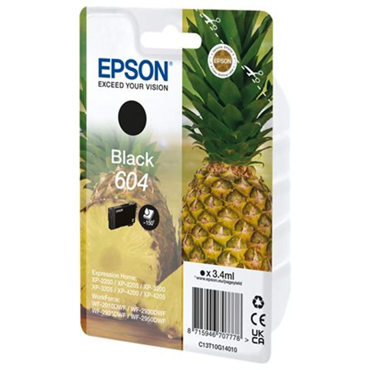 Musta mustekasetti: Epson C13T10G14010 (604) | Finink.com