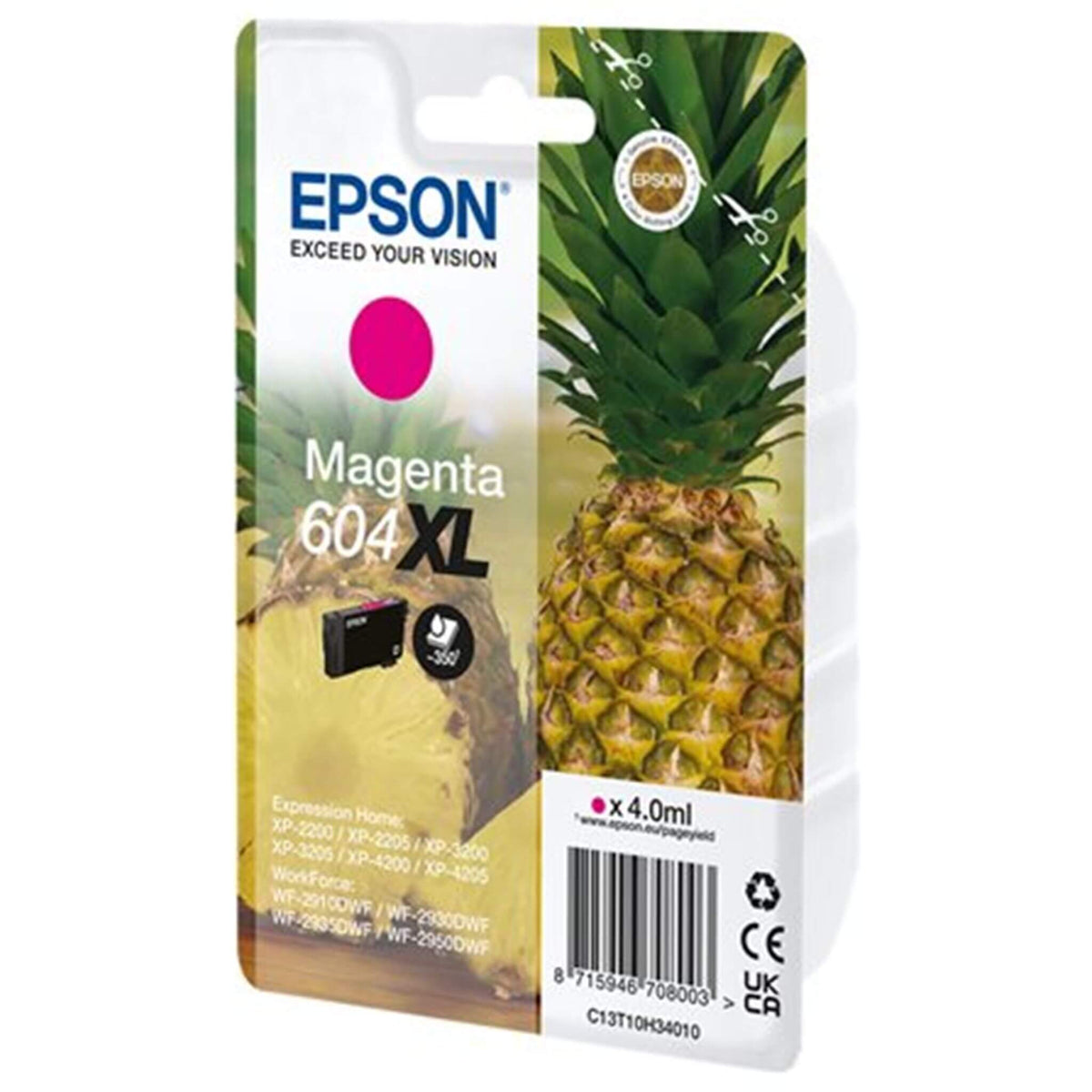 Magenta mustekasetti: Epson C13T10H34010 (604XL) | Finink.com
