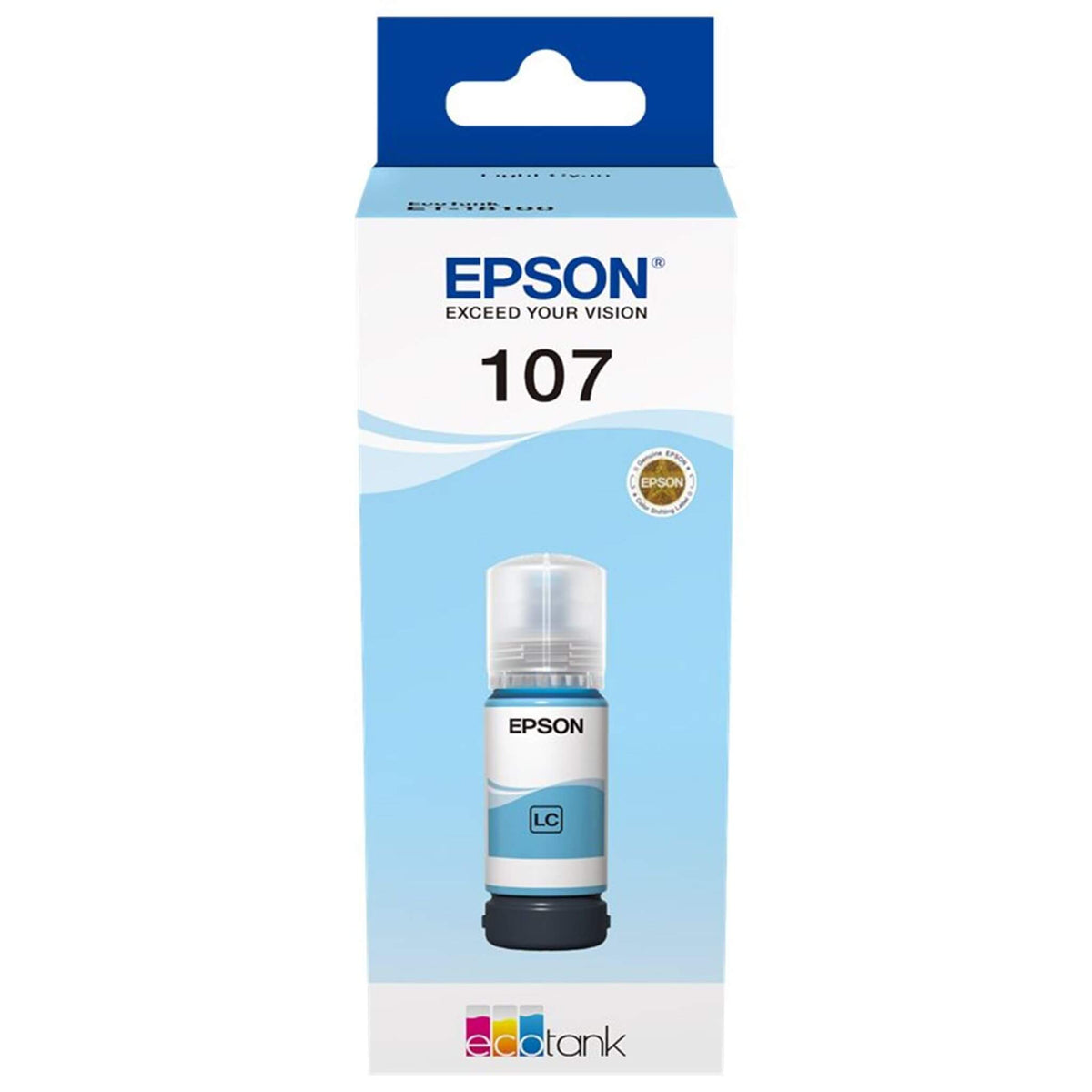 Epson 107 light cyan mustepullo (T09B540)