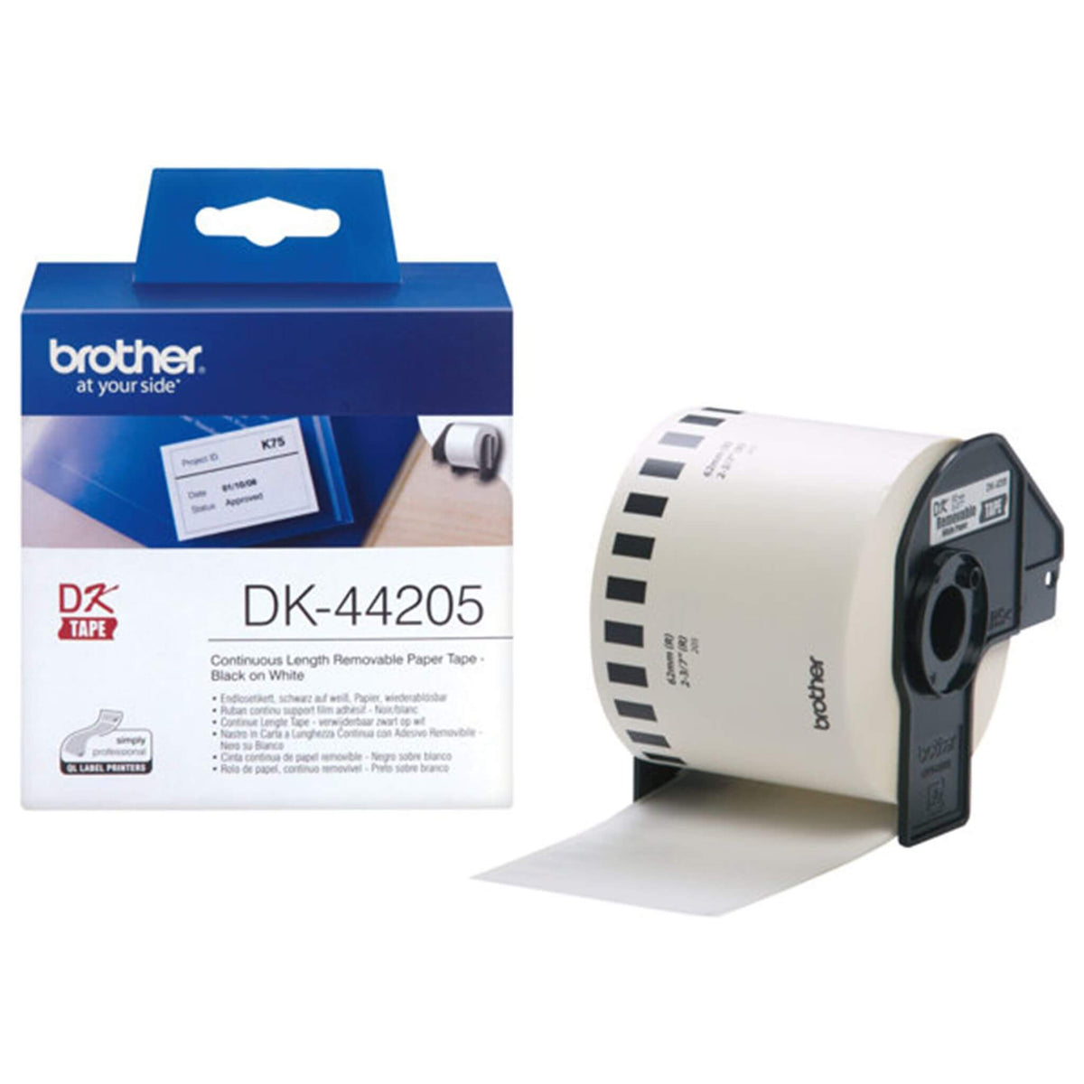 Helposti irroitettava rullatarra Brother DK44205 | Finink.com