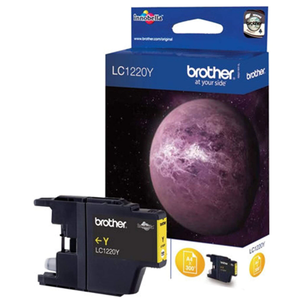 Keltainen mustekasetti: Brother LC1220Y | Finink.com