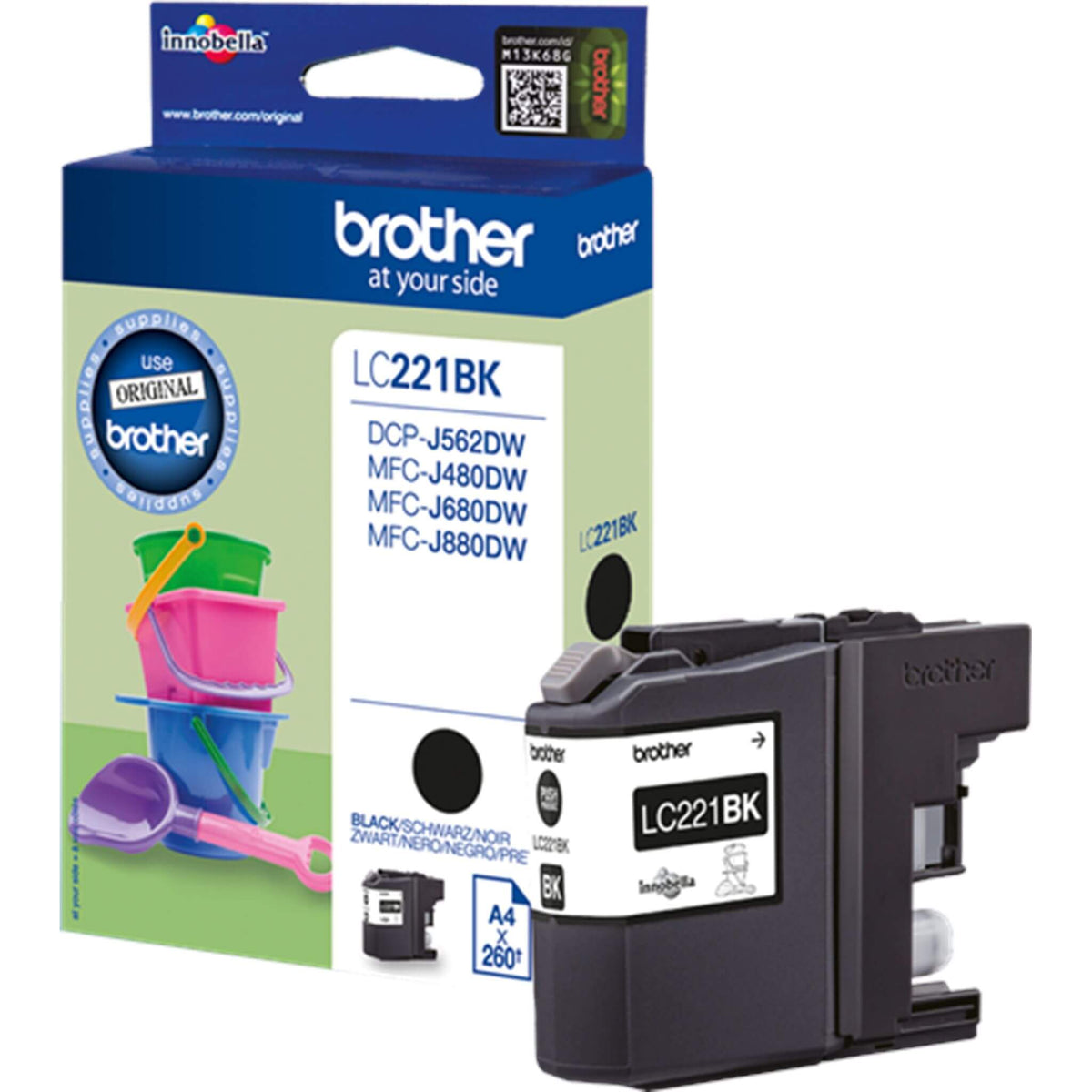 Musta mustepatruuna: Brother LC221BK | Finink.com