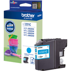 Brother LC221C cyan mustekasetti