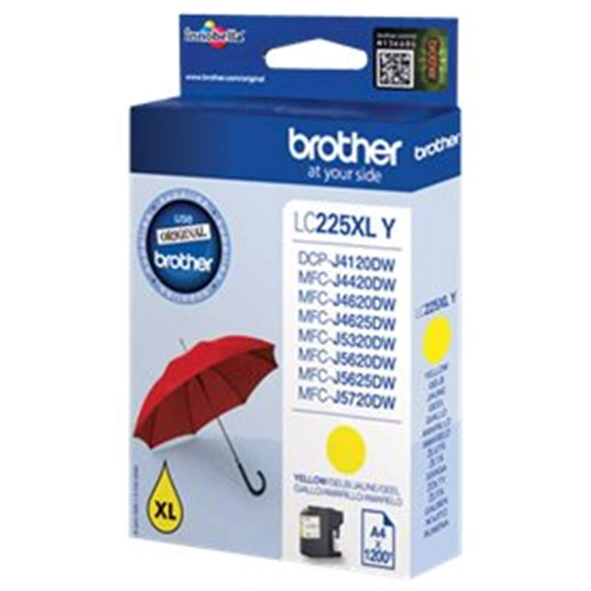 Keltainen mustekasetti: Brother LC225XLY | Finink.com