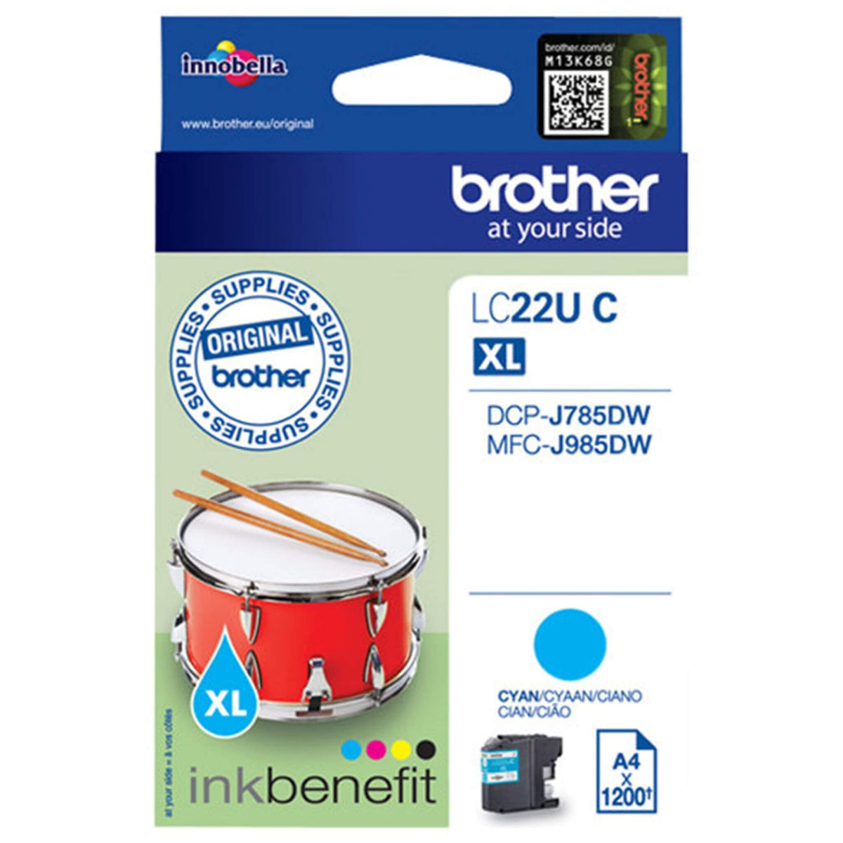 Cyan mustepatruuna: Brother LC22UC XL | Finink.com
