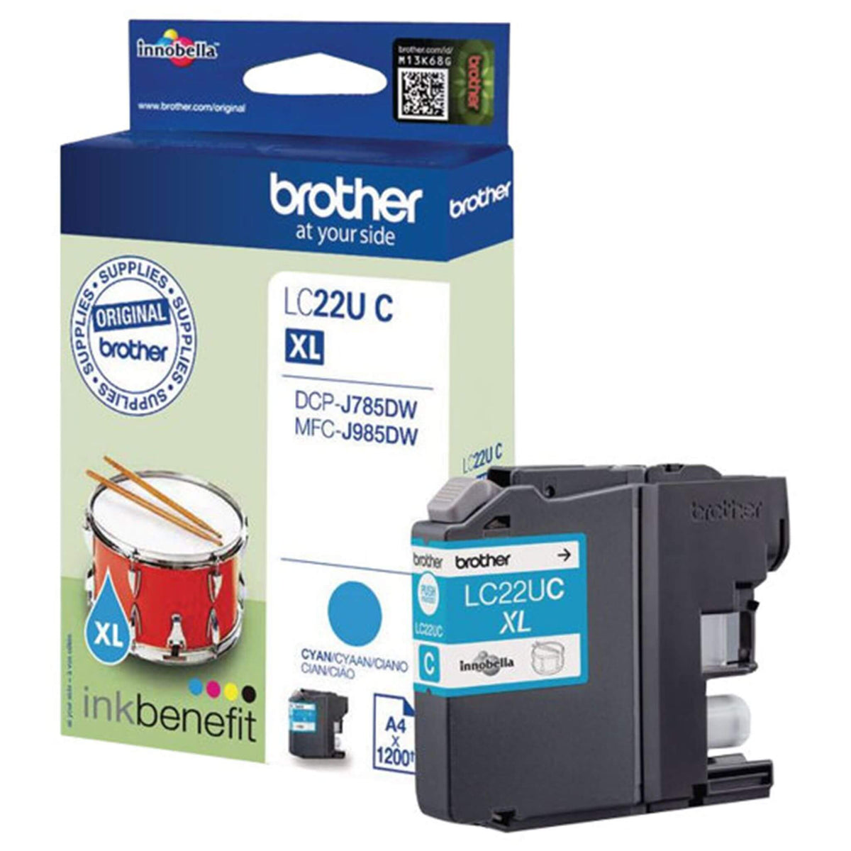 Cyan mustepatruuna: Brother LC22UC XL | Finink.com