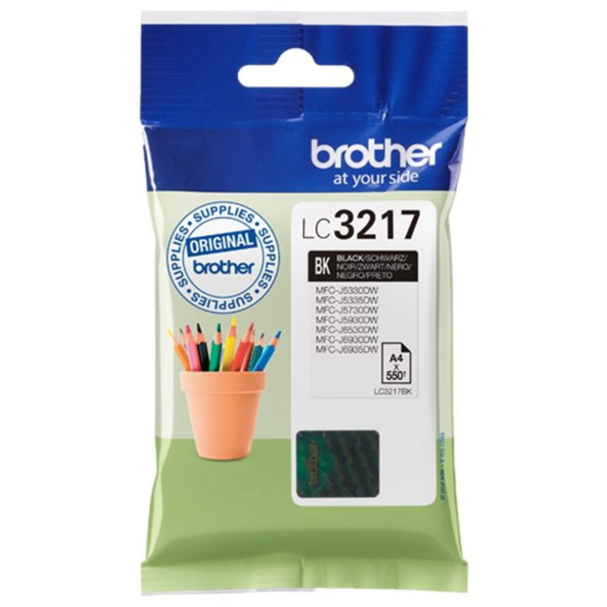 Musta mustekasetti: Brother LC3217BK | Finink.com