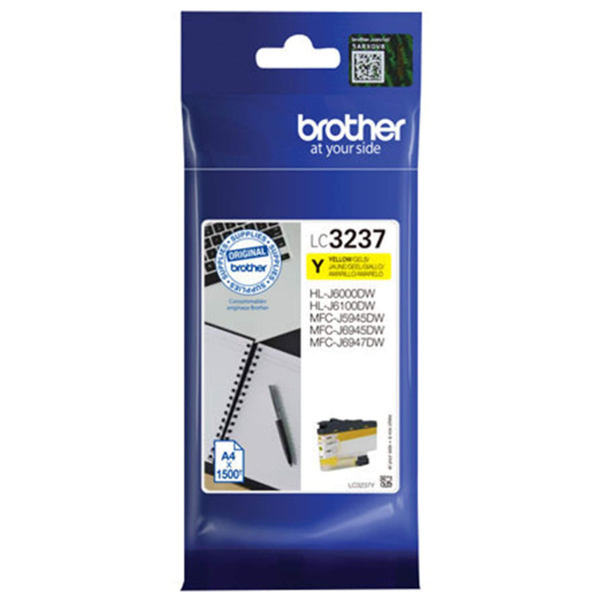 Keltainen mustepatruuna: Brother LC3237Y | Finink.com