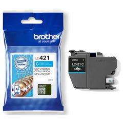 Brother LC421C cyan mustekasetti