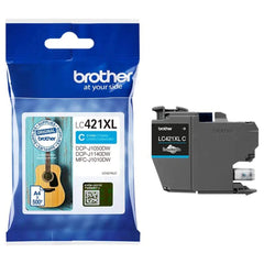Brother LC421XLC cyan mustekasetti