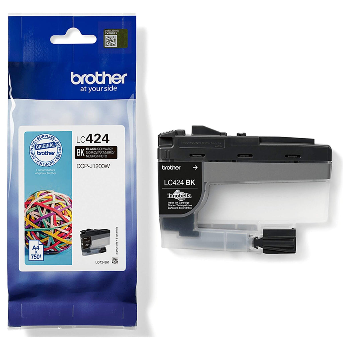 Musta mustekasetti: Brother LC424BK | Finink.com