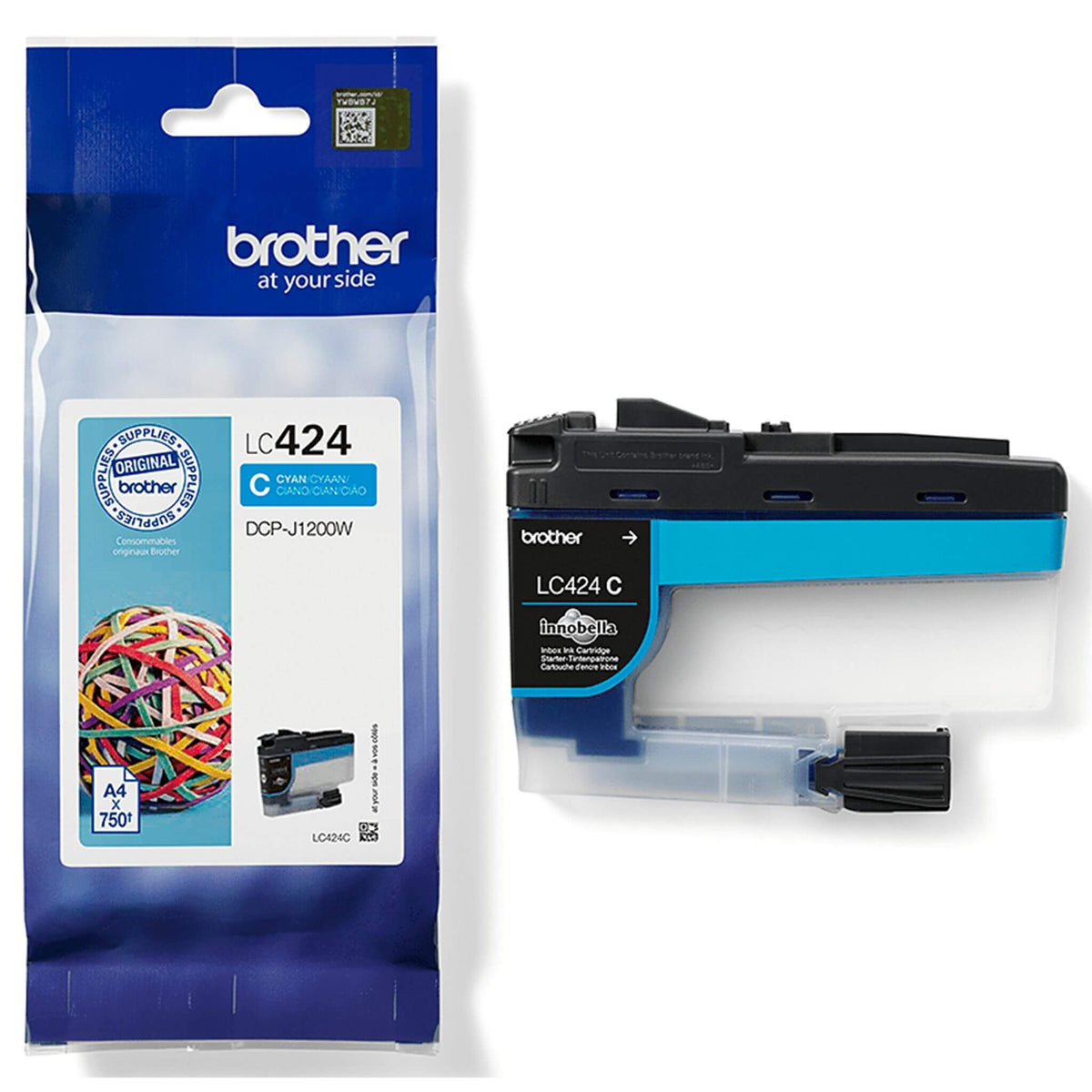 Cyan mustekasetti: Brother LC424C | Finink.com