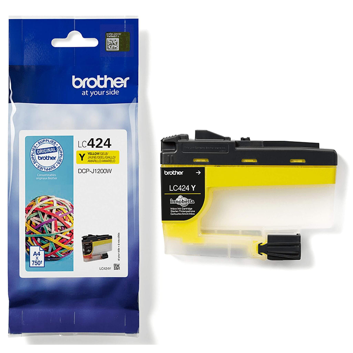 Keltainen mustekasetti: Brother LC424Y | Finink.com