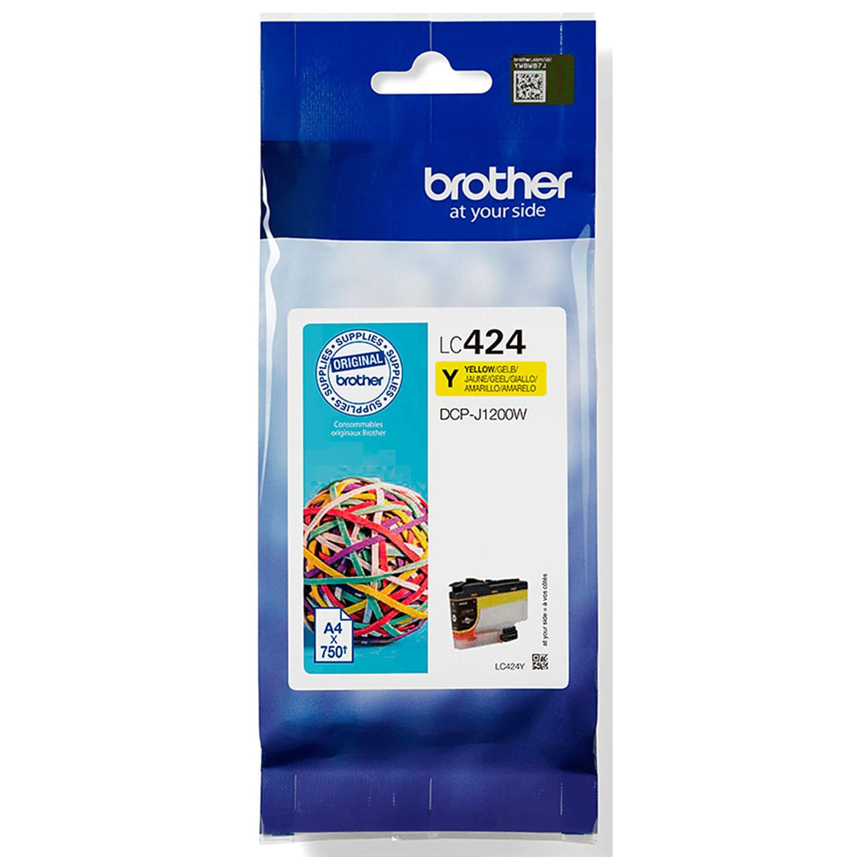 Keltainen mustekasetti: Brother LC424Y | Finink.com