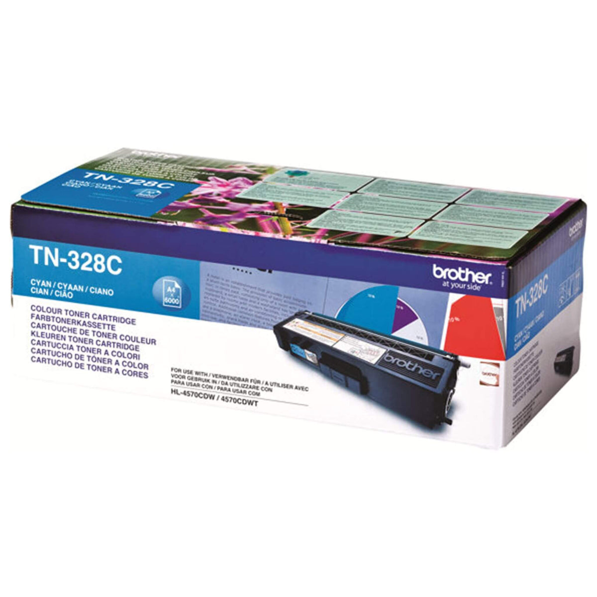 Cyan värikasetti: Brother TN328C | Finink.com