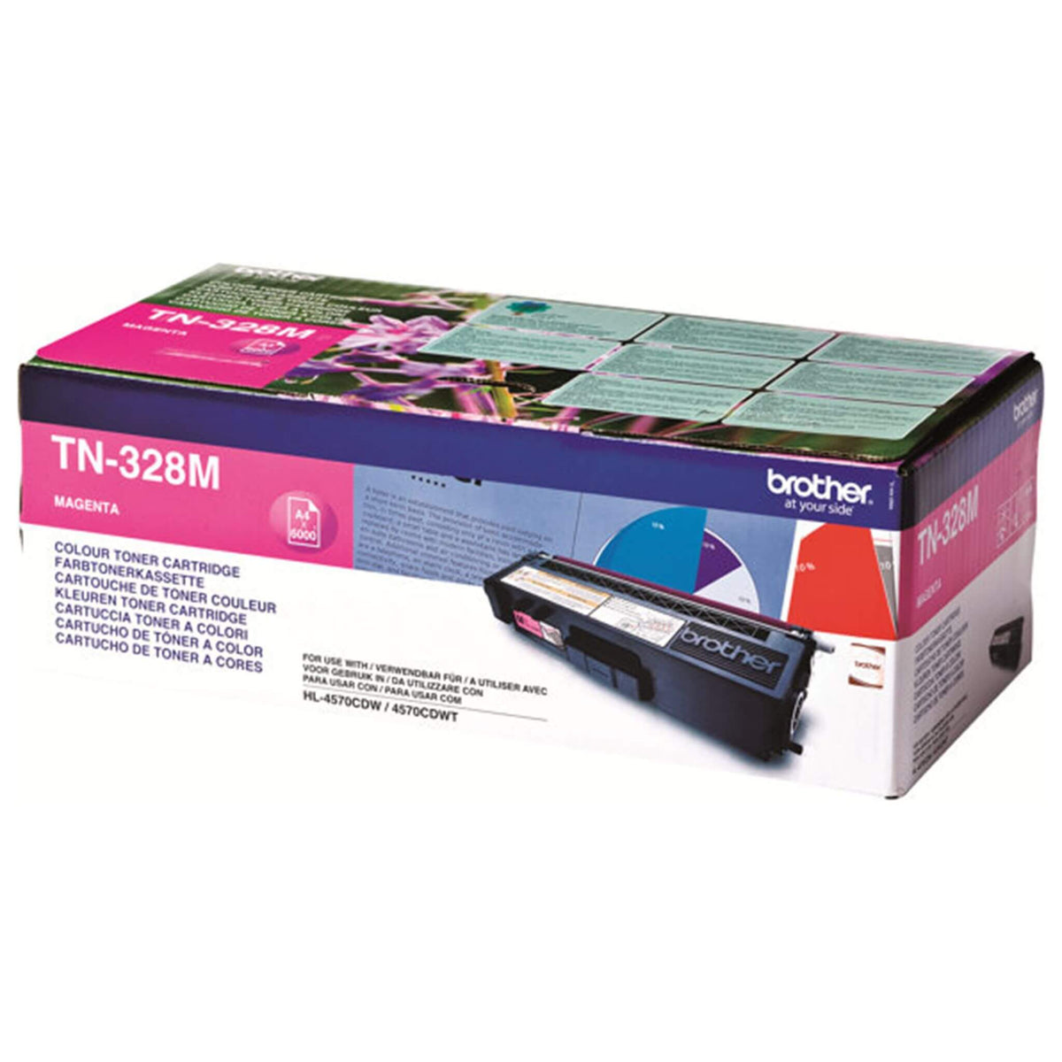 Magenta värikasetti: Brother TN328M | Finink.com