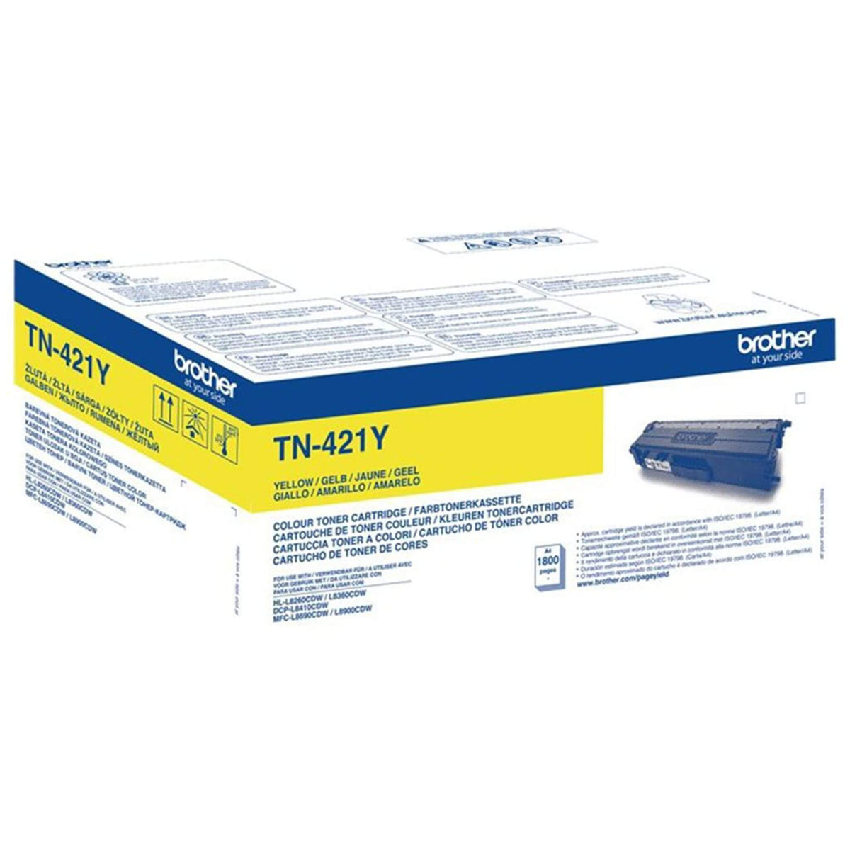 Keltainen värikasetti: Brother TN421Y | Finink.com