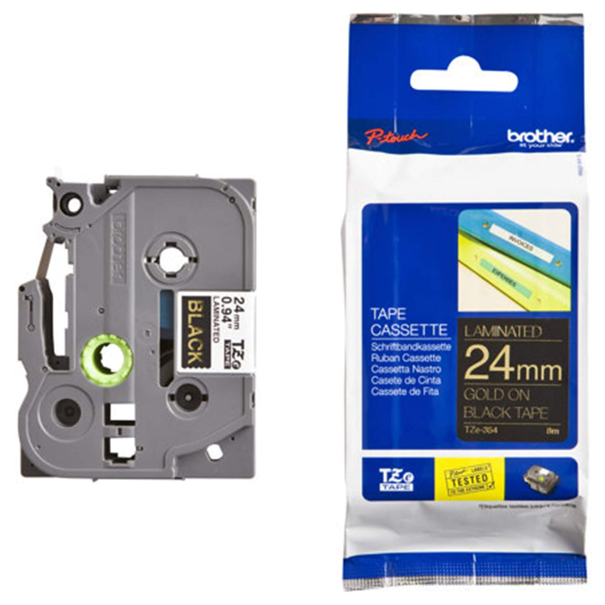 Laminoitu tarranauha Brother TZE354 | Finink.com