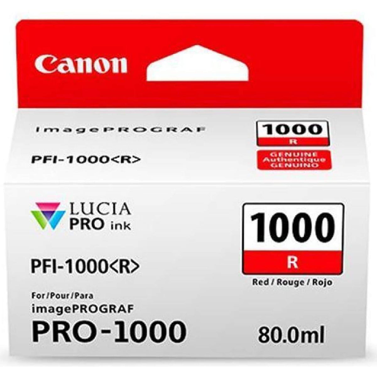 Punainen mustepatruuna: Canon 0554C001 (PFI-1000 R) | Finink.com