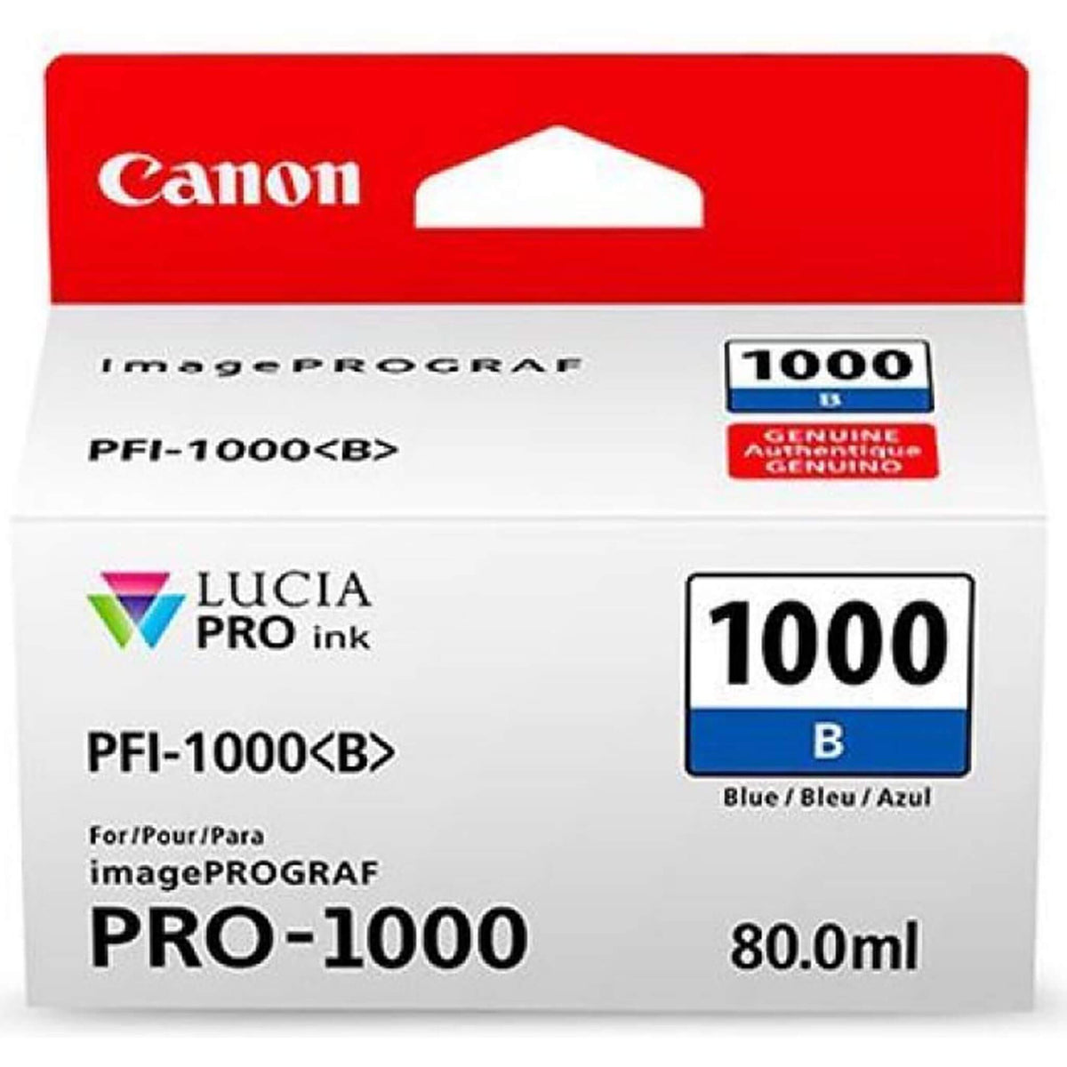Sininen mustepatruuna: Canon 0555C001 (PFI-1000 B) | Finink.com