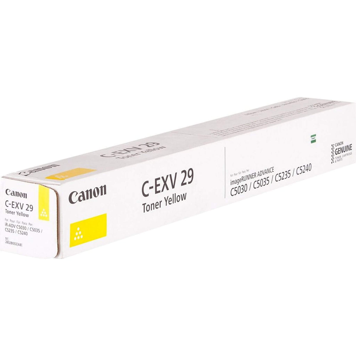 Keltainen värikasetti: Canon 2802B002 (C-EXV29) | Finink.com