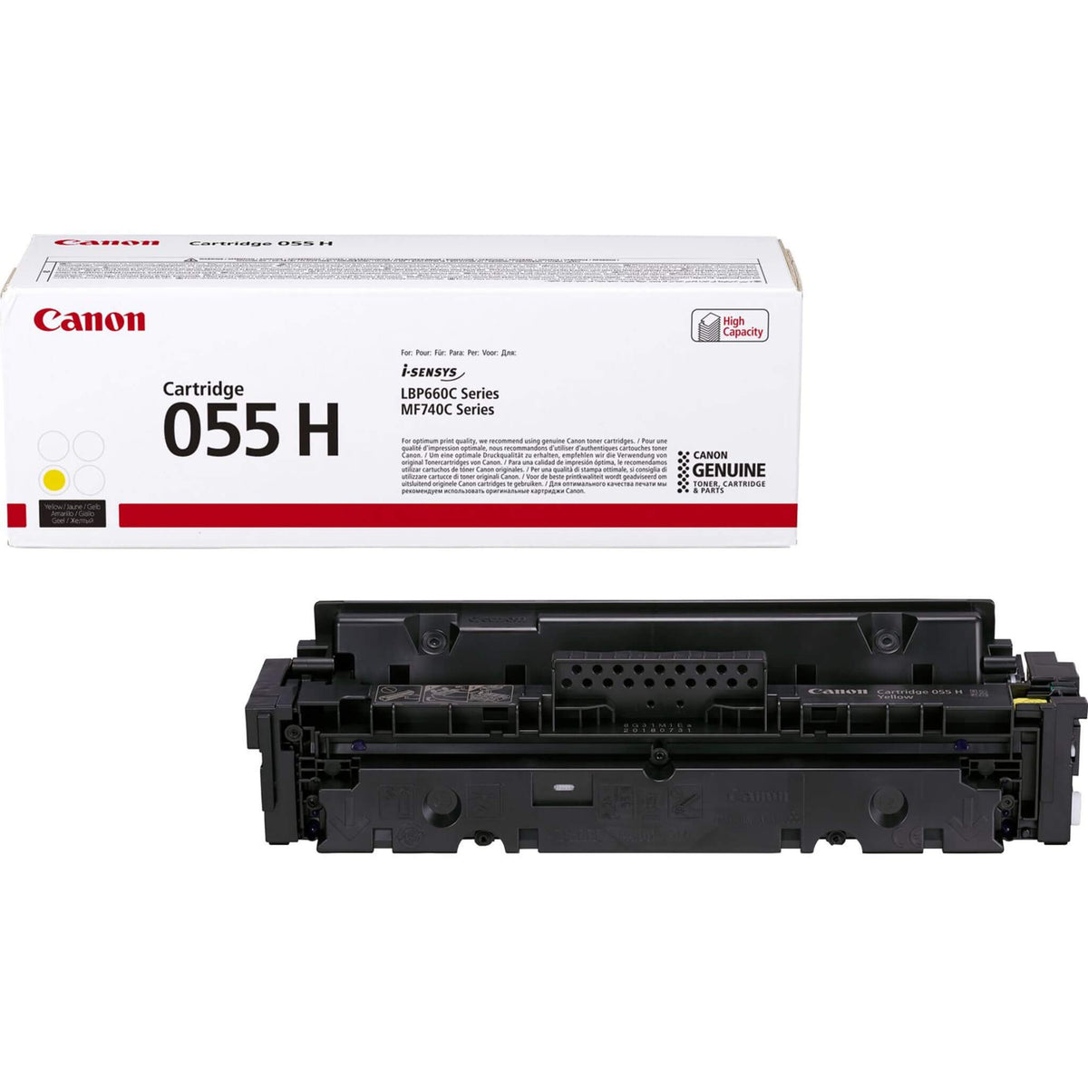 Keltainen värikasetti: Canon 3017C002 (055 H) | Finink.com