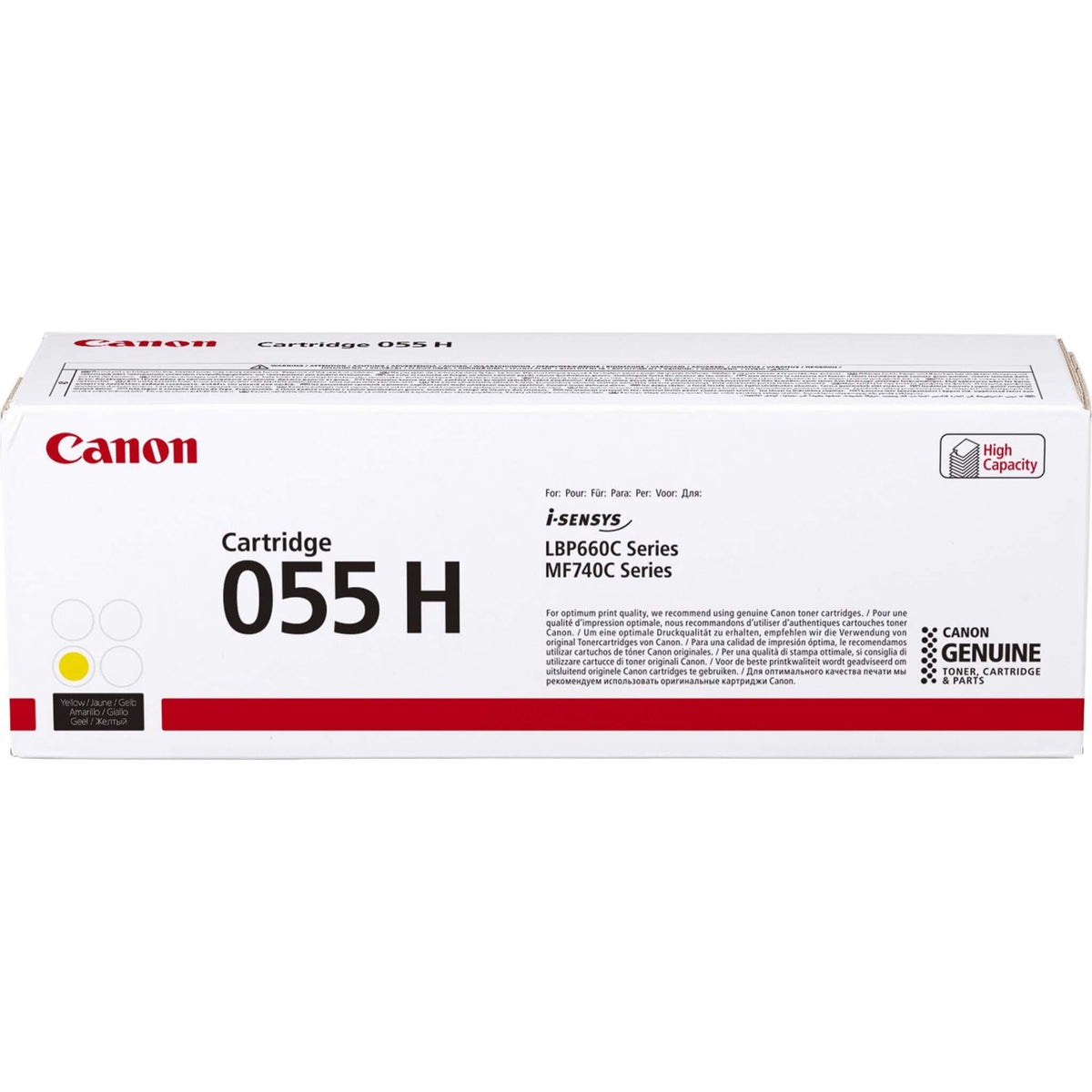 Keltainen värikasetti: Canon 3017C002 (055 H) | Finink.com