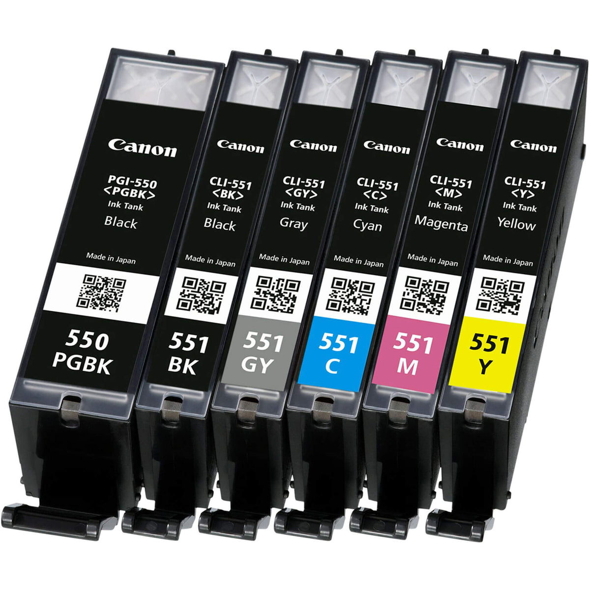 Multipakkaus kuusi väriä: Canon 6496B005 (PGI-550/CLI-551) | Finink.com