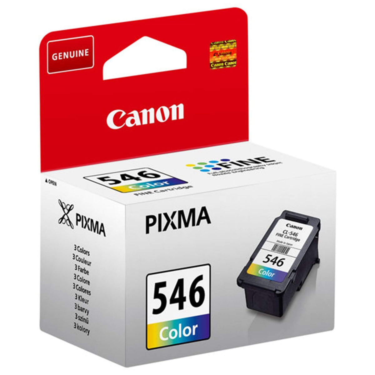 Kolmevärinen mustekasetti: Canon 8289B001 (CL-546) | Finink.com