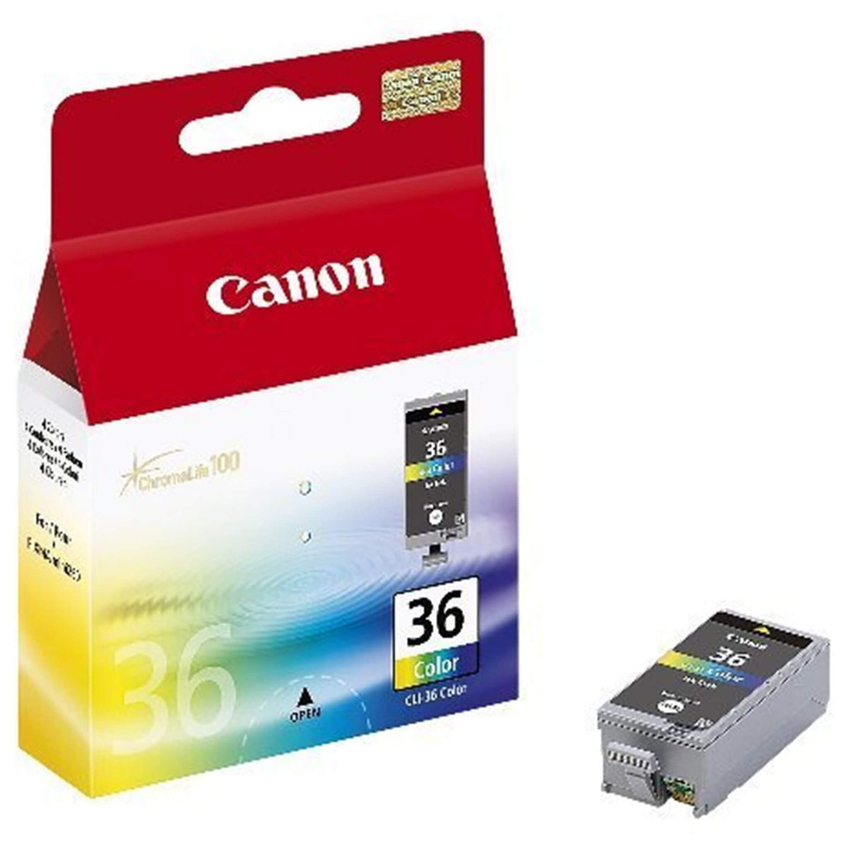 Neljä väriä mustepatruuna: Canon CLI-36 | Finink.com