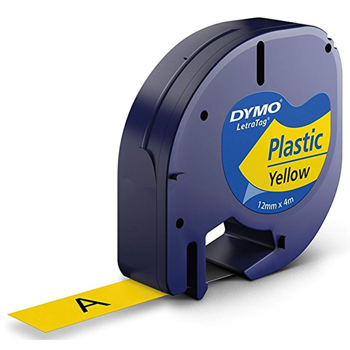 Dymo LetraTAG muoviteippi, hopea/keltainen/valkoinen, 12 mm x 4 m Dymo S0721800 | Finink.com