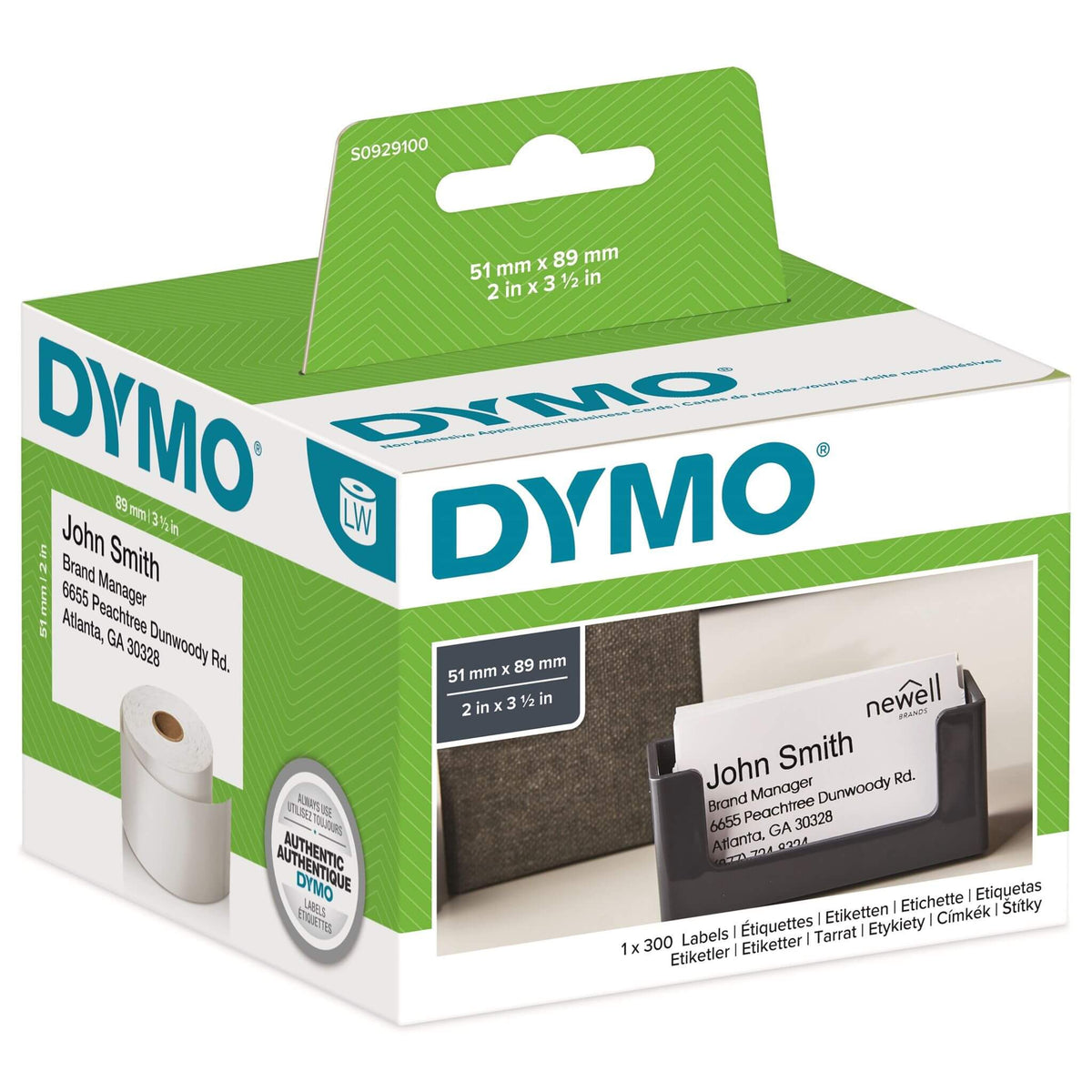 Nimilappu/käyntikortti Dymo S0929100 | Finink.com