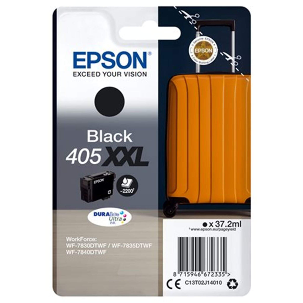 Musta mustekasetti: Epson C13T02J14010 (405XXL) | Finink.com