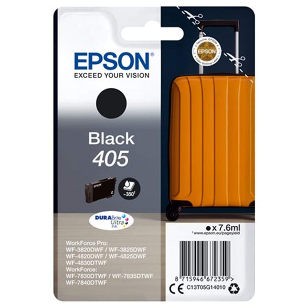Musta mustekasetti: Epson C13T05G14010 (405) | Finink.com