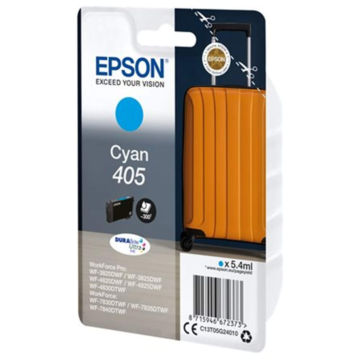 Cyan mustekasetti: Epson C13T05G24010 (405) | Finink.com
