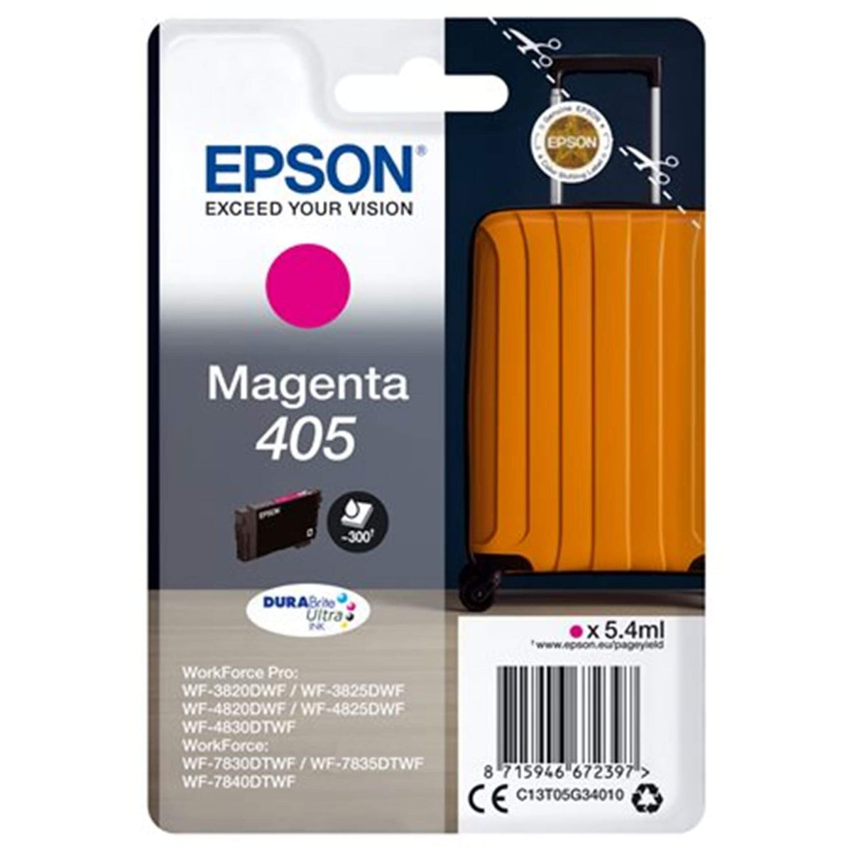 Magenta mustekasetti: Epson C13T05G34010 (405) | Finink.com
