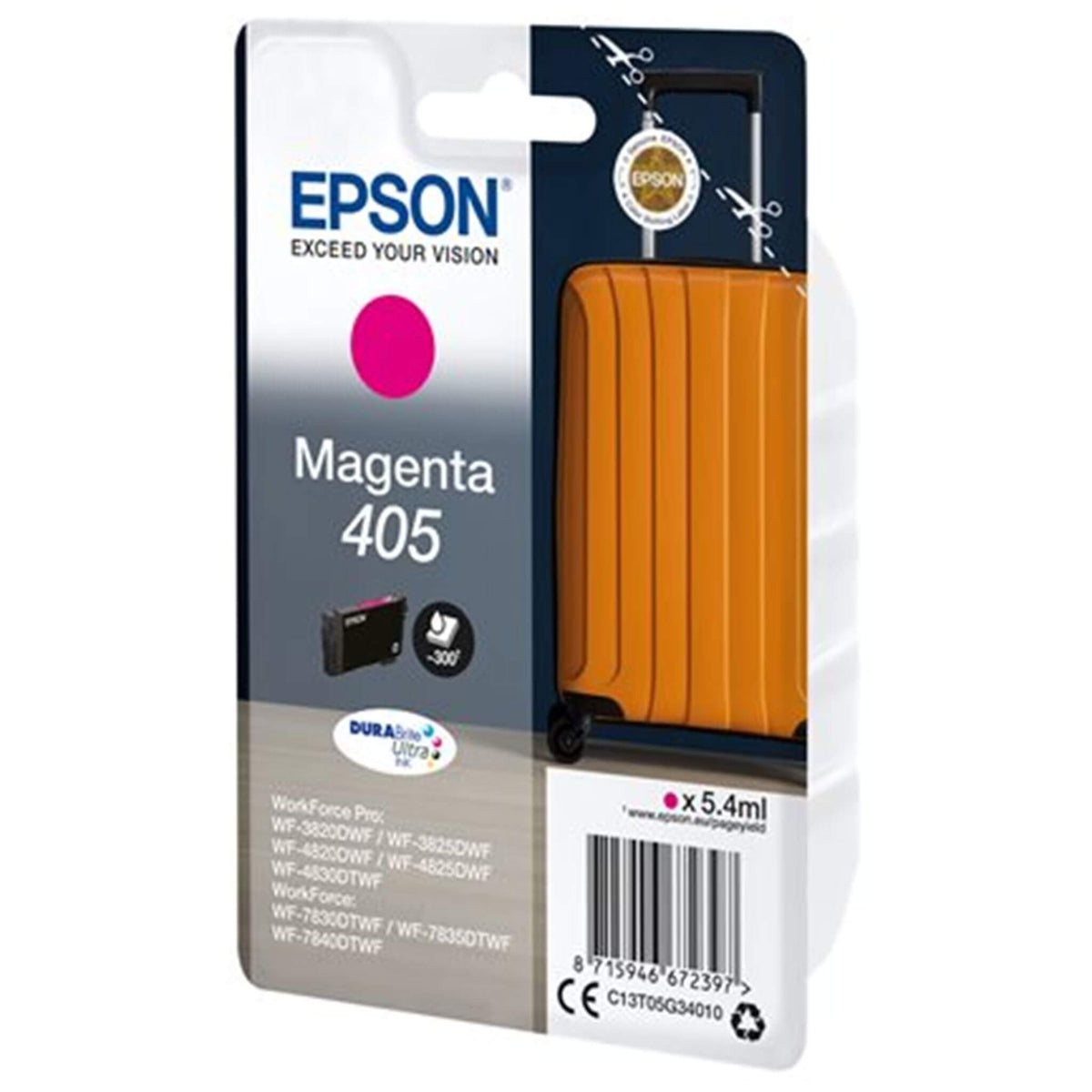 Magenta mustekasetti: Epson C13T05G34010 (405) | Finink.com