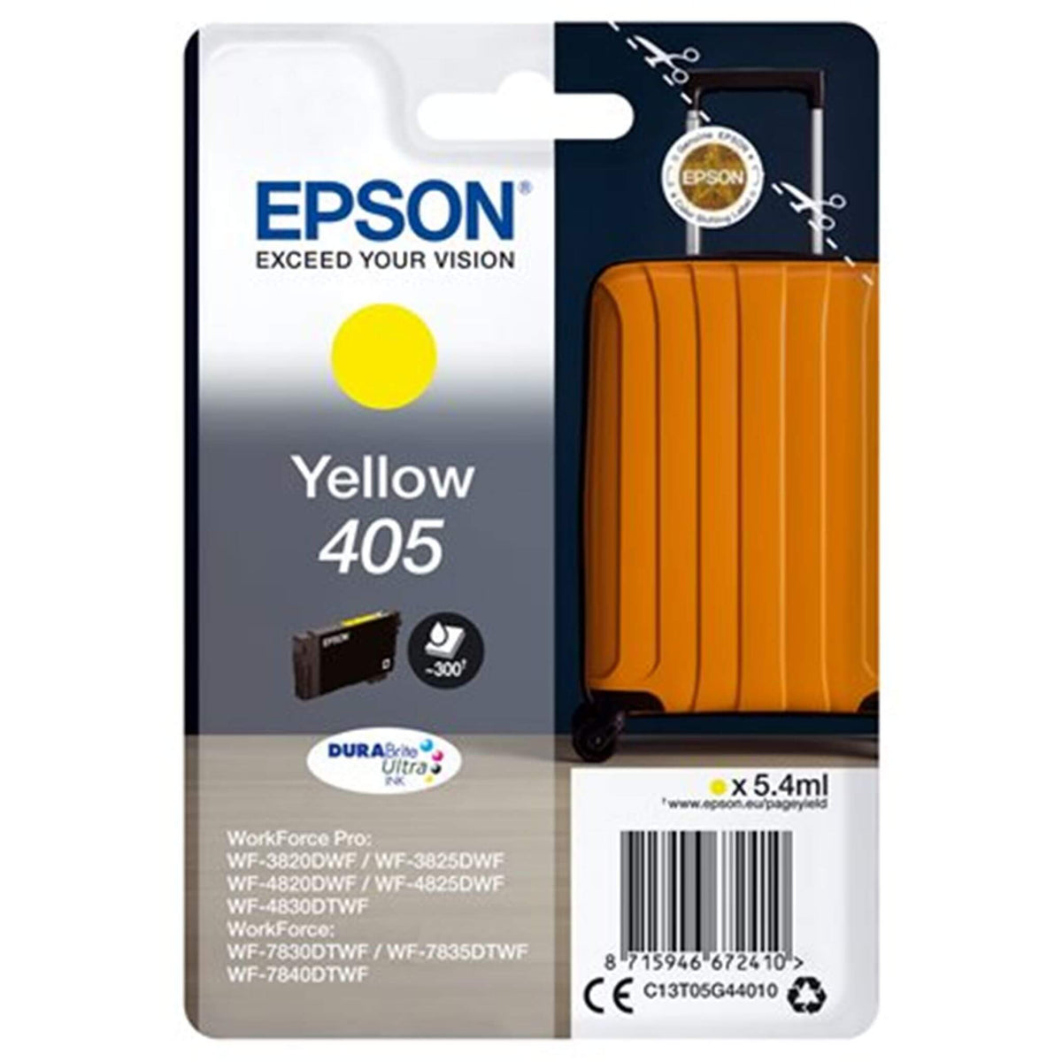 Keltainen mustekasetti: Epson C13T05G44010 (405) | Finink.com