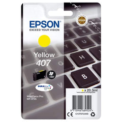 Epson 407 keltainen mustekasetti (C13T07U440)