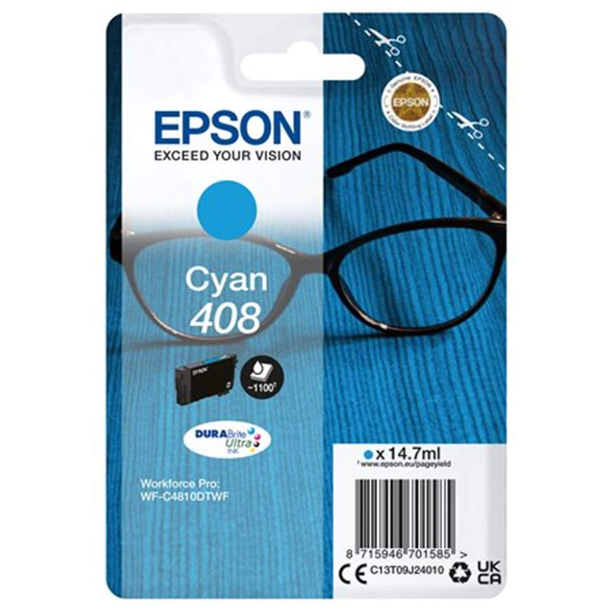 Cyan mustekasetti: Epson C13T09J24010 (408) | Finink.com
