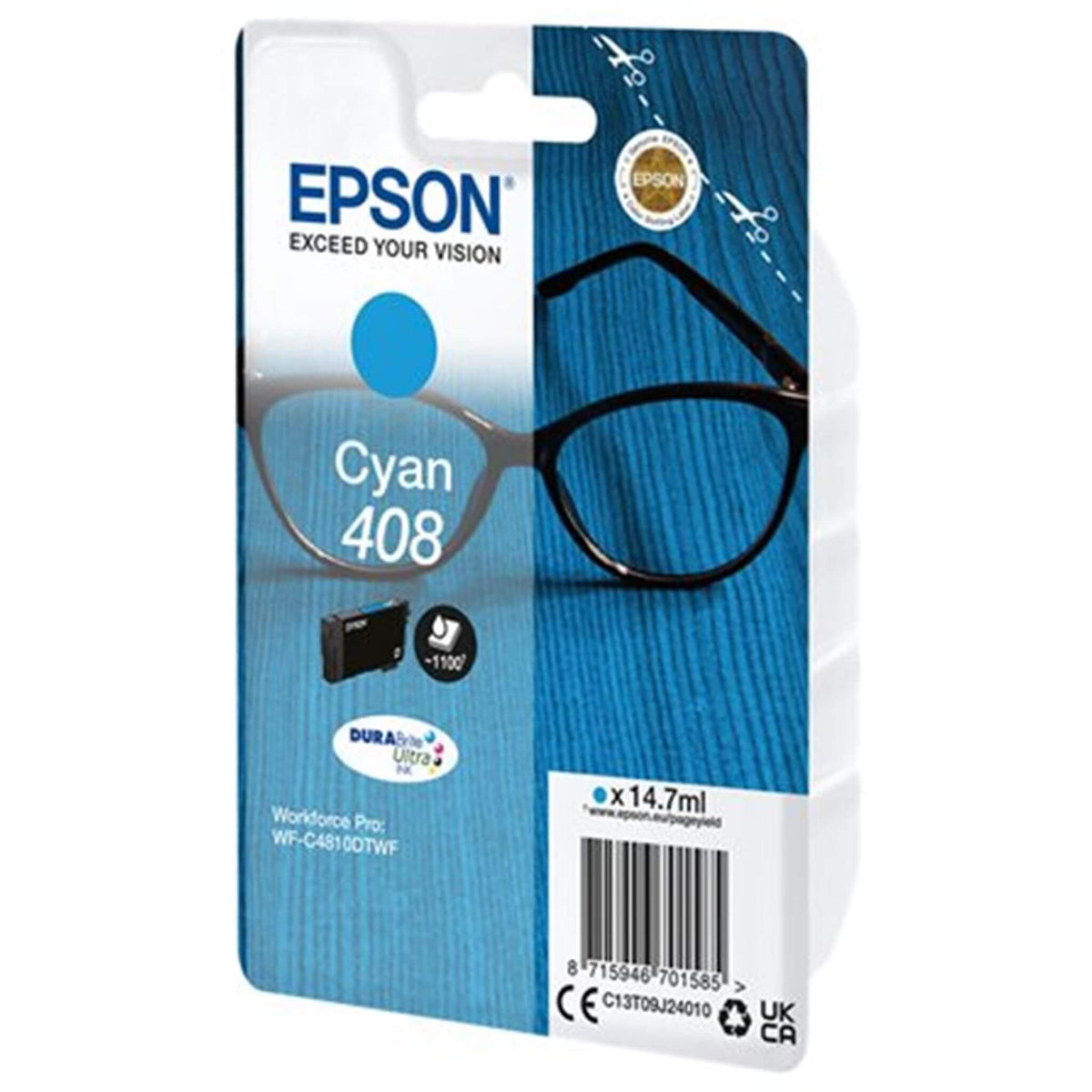 Cyan mustekasetti: Epson C13T09J24010 (408) | Finink.com