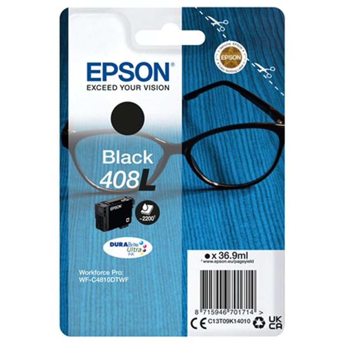 Musta mustekasetti: Epson C13T09K14010 (408L) | Finink.com