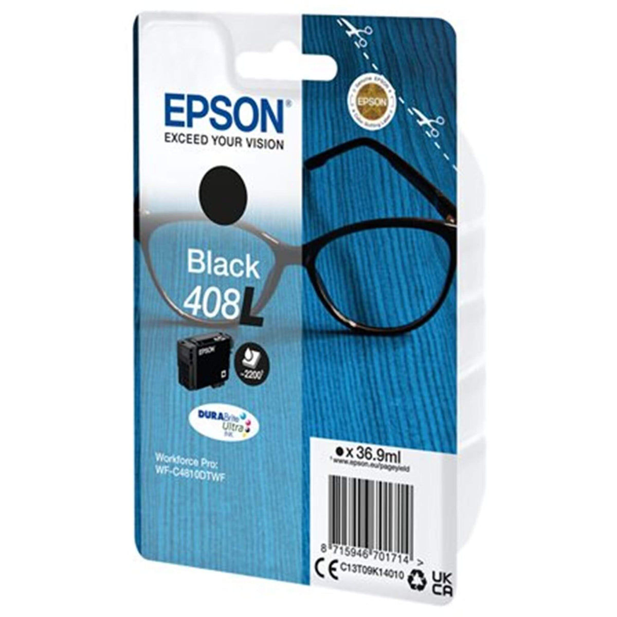 Musta mustekasetti: Epson C13T09K14010 (408L) | Finink.com
