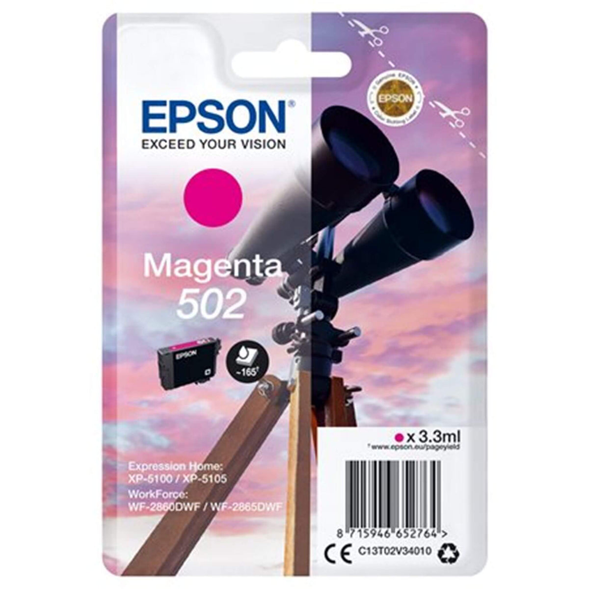 Magenta mustepatruuna: Epson T02V3 (502) | Finink.com