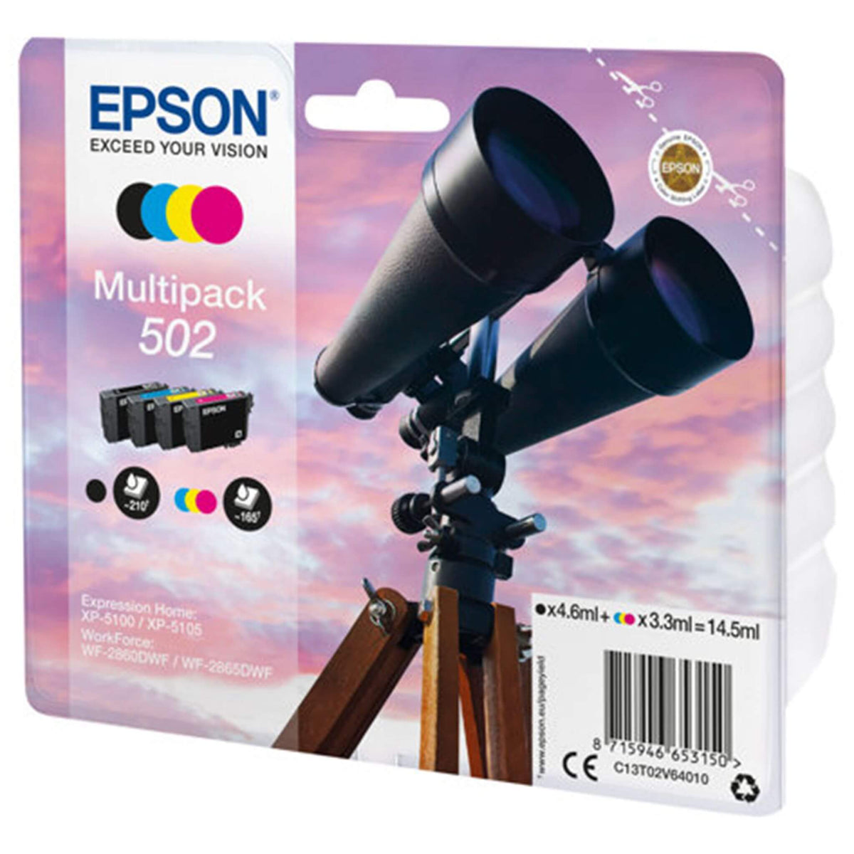 T502 Multipack 4-väriä: Epson T02V6 (502) | Finink.com