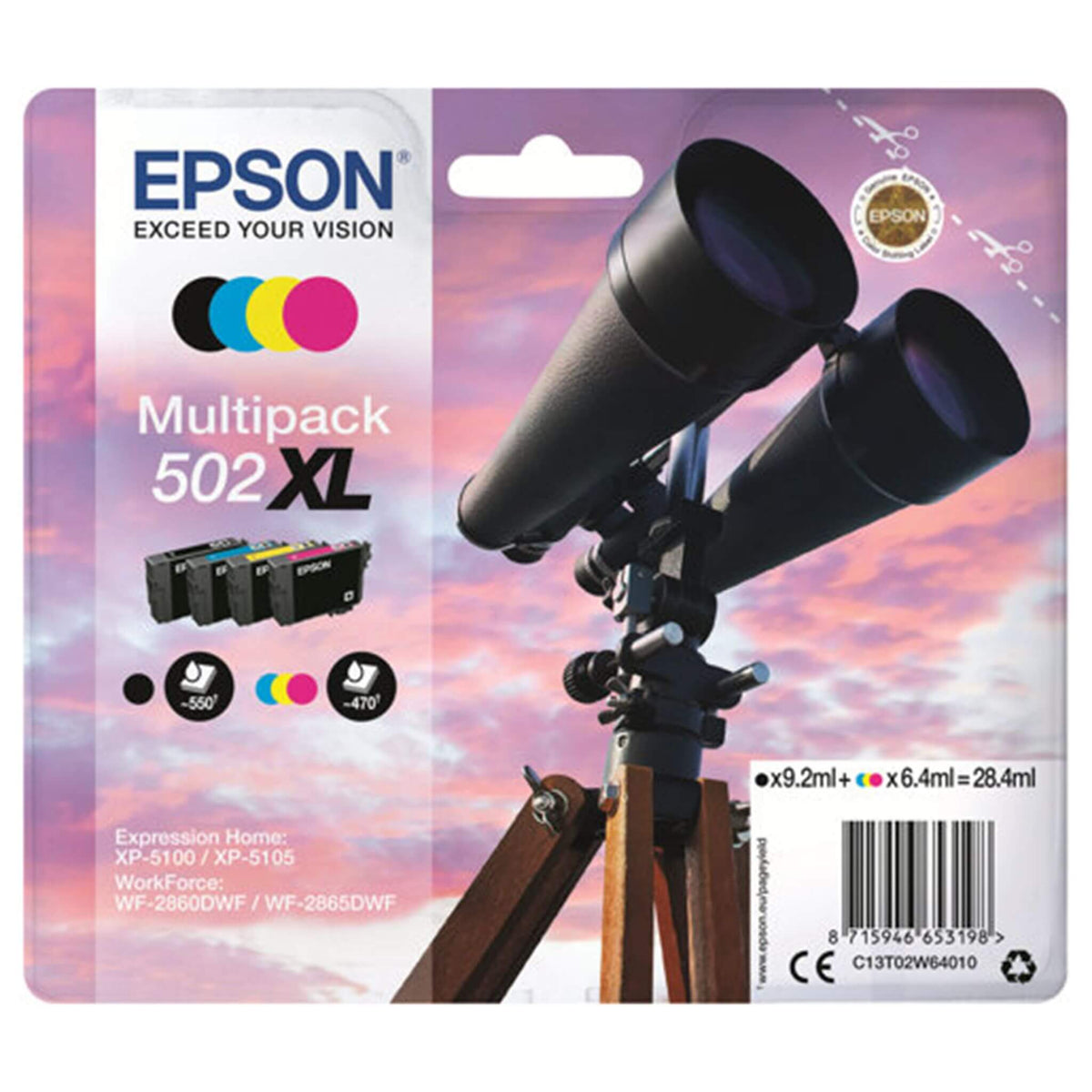 T502 XL Multipack 4-väriä: Epson T02W6 (502 XL) | Finink.com