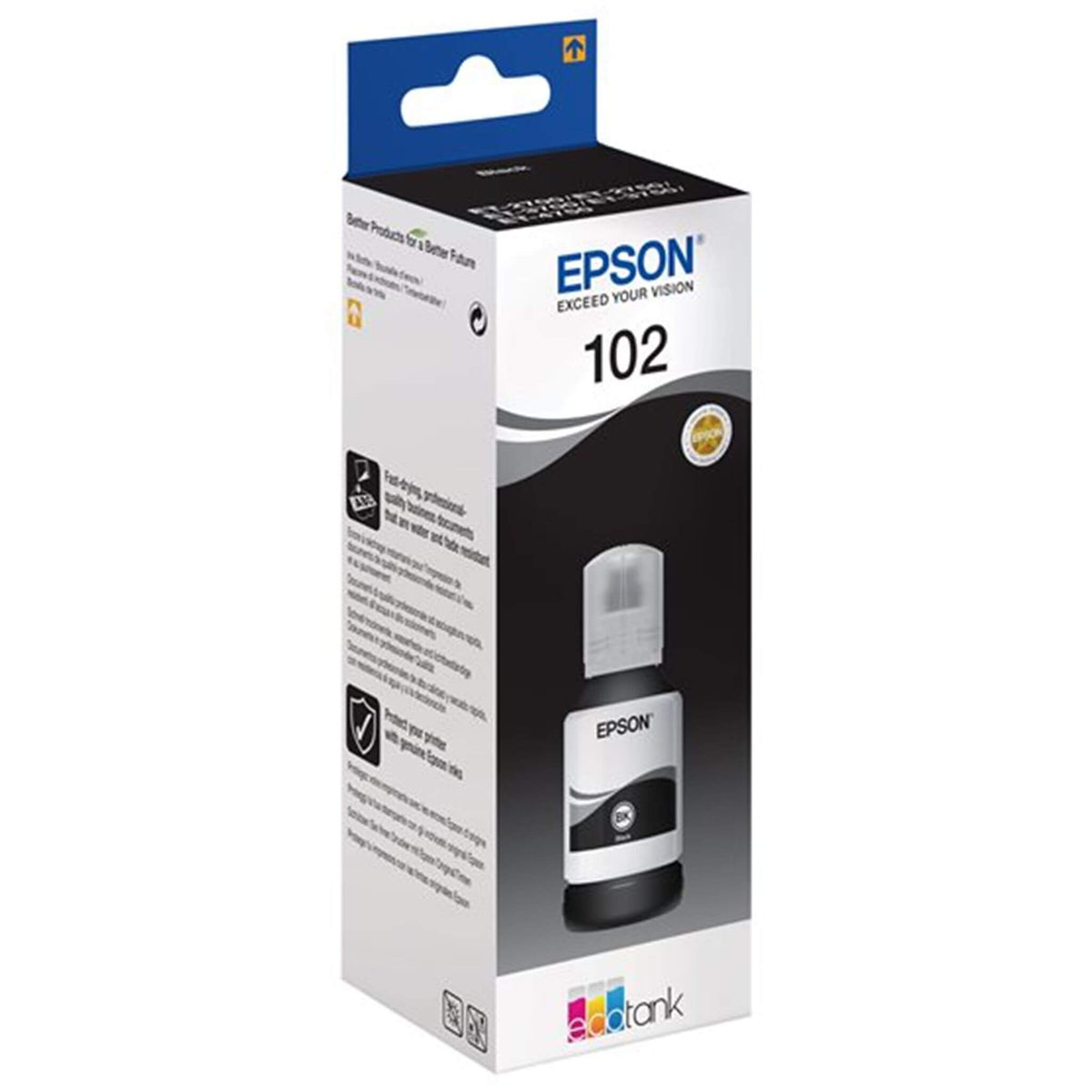 Musta mustepullo: Epson T03R1 (102) | Finink.com