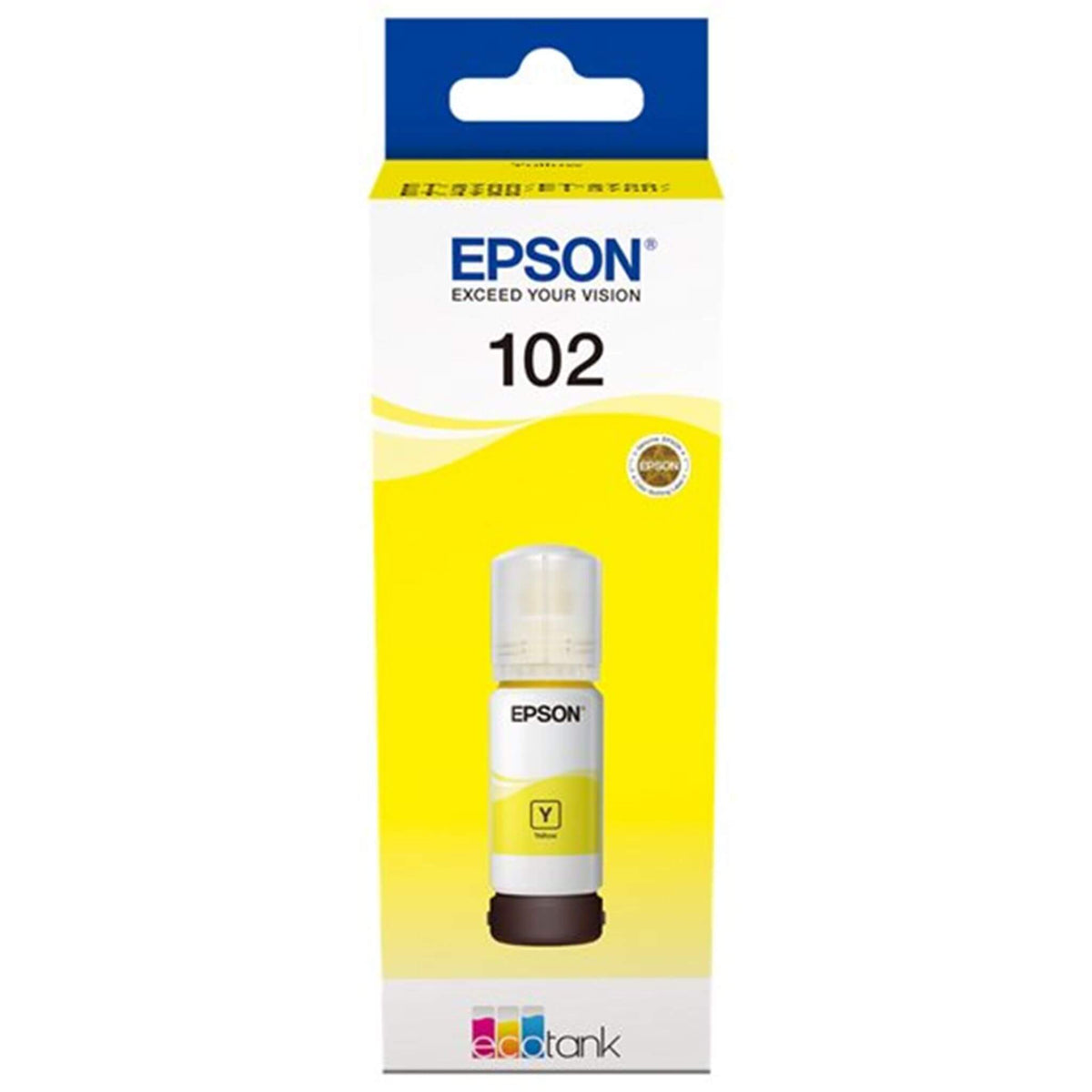 Keltainen mustepullo: Epson T03R4 (102) | Finink.com