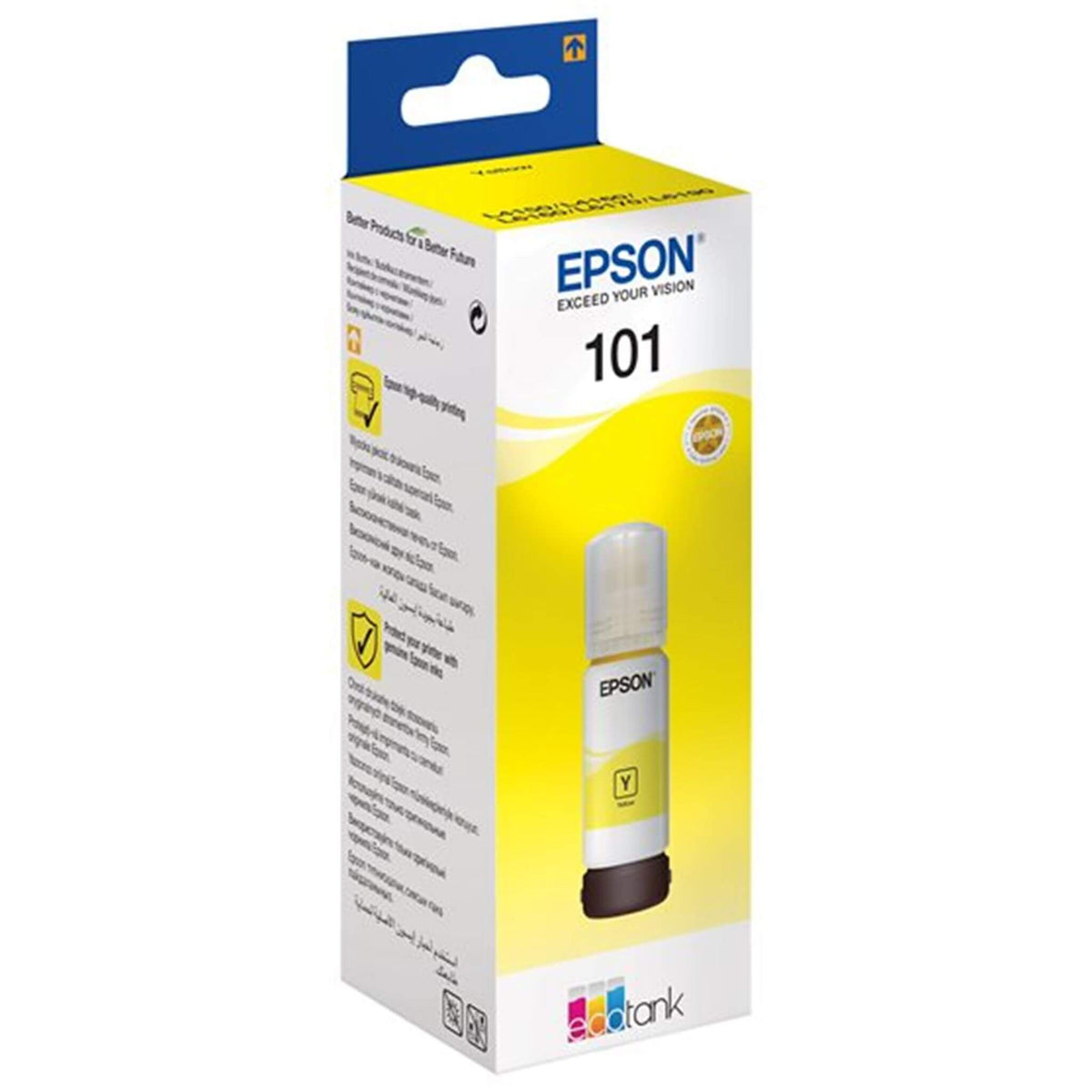 Keltainen mustepullo: Epson C13T03V44A (101) | Finink.com