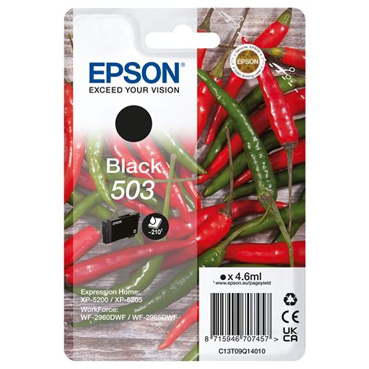 Musta mustekasetti: Epson C13T09Q14010 (503) | Finink.com